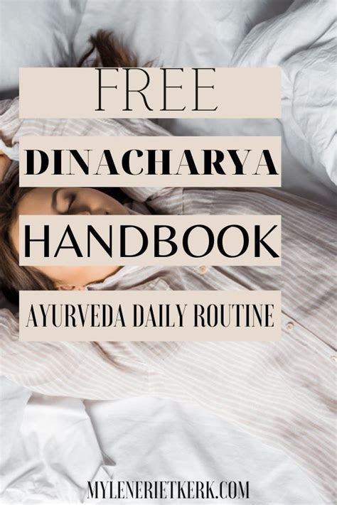 Click For Your Free Dinacharya Handbook Step By Step Guidance To