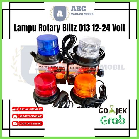 Jual Lampu Rotary Blitz Beacon Magnet Peringatan Atap Atas Mobil Truck