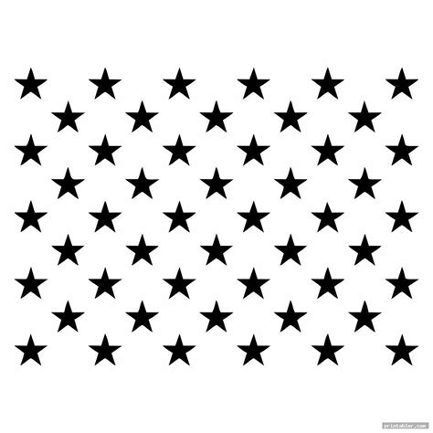 American Flag Stars Stencil Printable - Gridgit.com