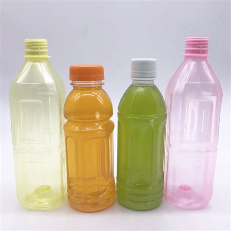 Pet Hot Fill Plastic Juice Bottle High Temperature Resistant With Cap