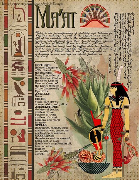 Maʽat Maatbook Of Shadows Page Ancient Egyptian Gods And Goddesses