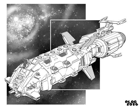 Battletech - Fearless Class Assault Ship. by sharlin on DeviantArt