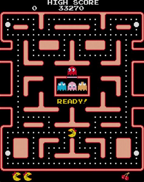 Ms Pac Man Arcade Start Screen Etsy