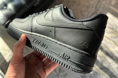 Fragment Design X Nike Air Force 1 Low Black Hypebeast