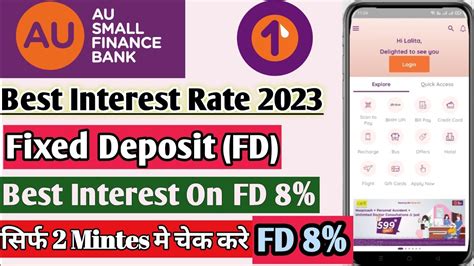 Fd Rate 8 Highest Interest Rates On Fixed Deposit In Au Bank Au