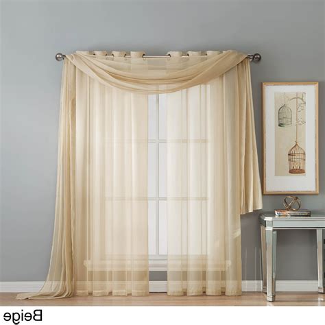 20 Photos Elegant Comfort Window Sheer Curtain Panel Pairs