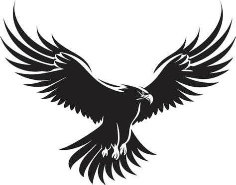 Premium Vector Eagle Eye Sovereignty Black Eagle Icon Majestic Avian