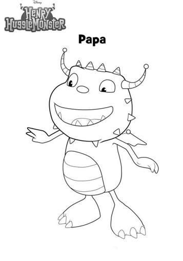 Kids-n-fun.com | 11 coloring pages of Henry Hugglemonster