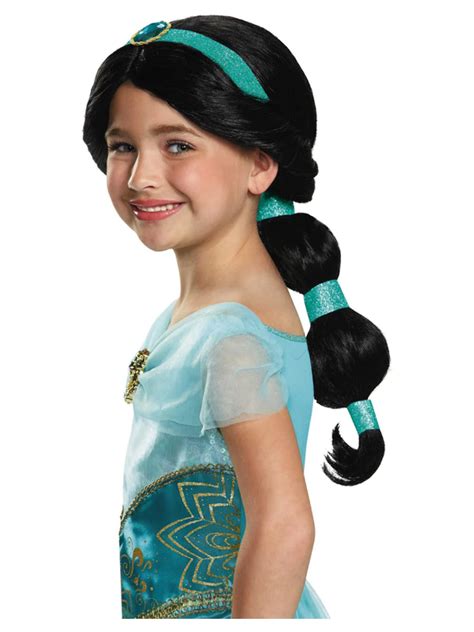 Disney Aladdin Jasmine Deluxe Wig Fancy Dress Costume