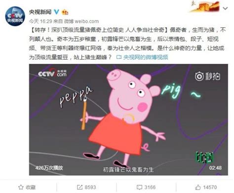 《小猪佩奇》网络爆火 央视新闻简洁版实力科普