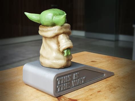 Customizable Mini Figure Of Baby Yoda Is Baby Yoda Door Stopper Will