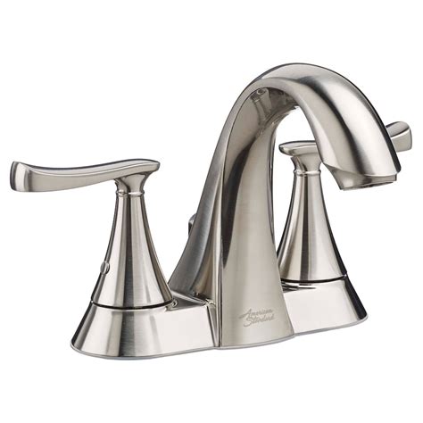 American Standard Chatfield Centerset (4 inch) 2-Handle Bathroom Sink Faucet in Brushed Ni ...