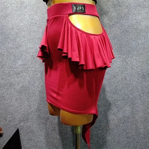 Mais Cores Da Moda Pr Tica Saias Das Mulheres Sexy Da Folha De L Tus Dan A Latina Saia F Mea