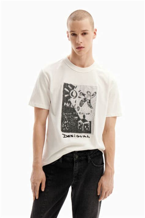 T Shirt künstlerische Stickereien von Desigual für 59 95 ansehen