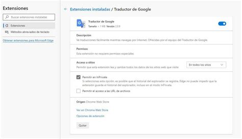 C Mo Habilitar Extensiones En El Modo De Navegaci N Privada De Edge