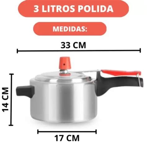 Panela De Pressão Polida 3 Litros Eirilar