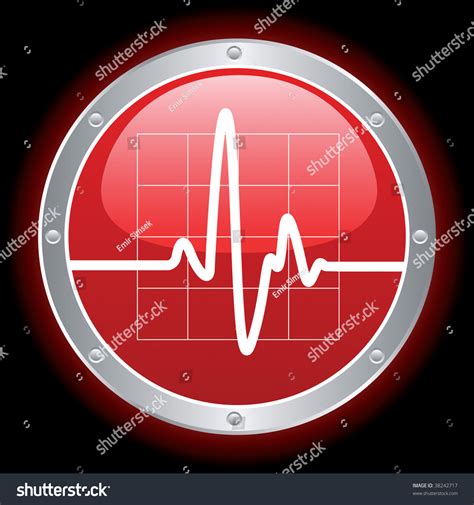 Vector Electronic Cardiogram Stock Vector Royalty Free 38242717