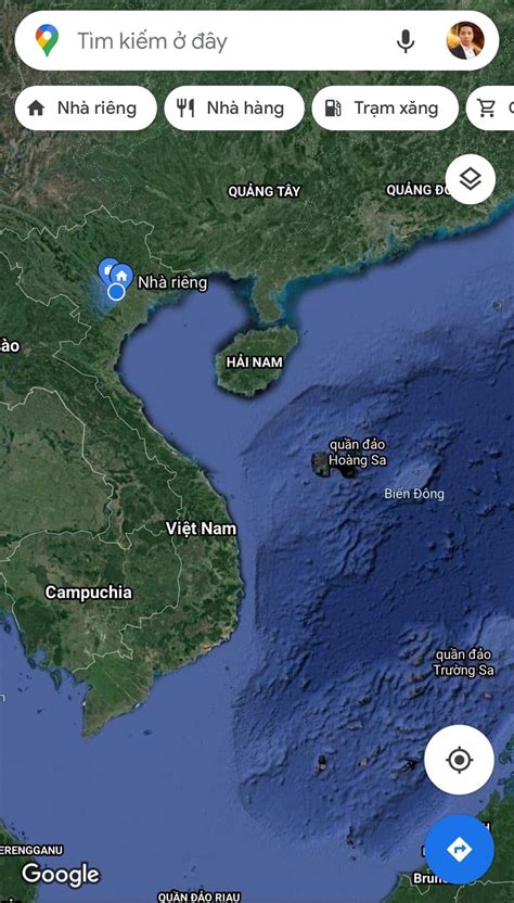 Google map đã hiển thị 2 quần đảo Hoàng Sa & Trường Sa của Việt Nam ...