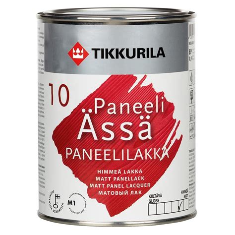 Панели-Ясся лак матовый для внутренних стен деревянного дома Тиккурила ...