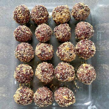 Cranberry And Dark Chocolate Bliss Balls VJ Cooks