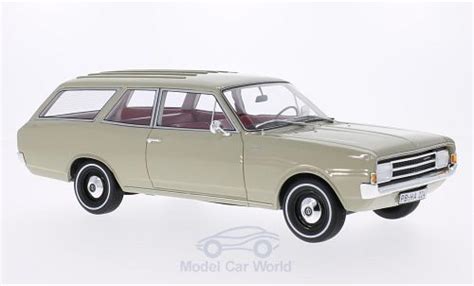 Modellino In Miniatura Opel Rekord Bos Models C Caravan Beige