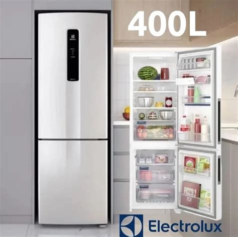 Geladeira Electrolux Frost Free 400L Efficient AutoSense Inverse Branca