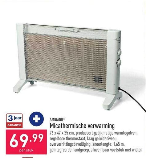 Ambiano Micathermische Verwarming Promotie Bij ALDI