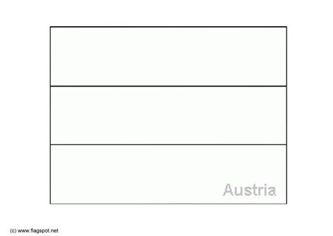 Austria Flag Coloring Page