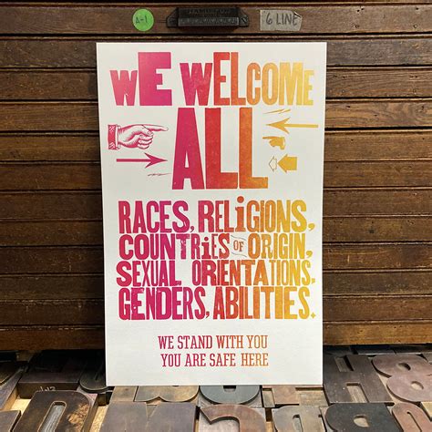 We Welcome All Poster – Bay View Printing Co