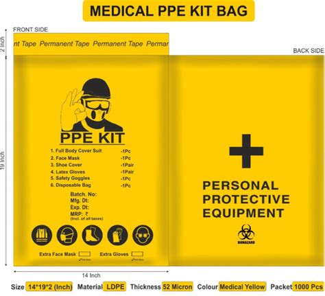 Medical Yellow Ppe Kit Bags At Rs Piece In New Delhi Id