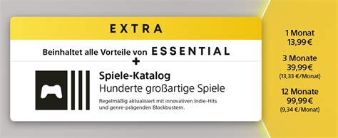 PlayStation Guthaben für PlayStation Plus Essential 12 Monate PS4