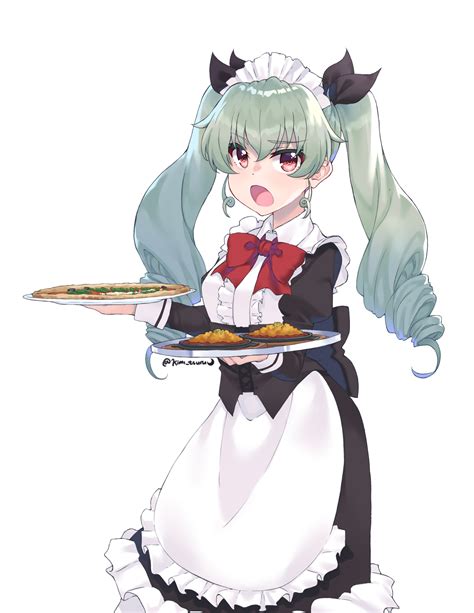 Safebooru 1girl Alternate Costume Anchovy Girls Und Panzer Apron