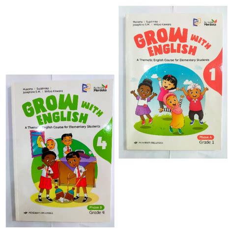 Jual Buku Pelajaran Grow With English Kelas Dan Sd Mi