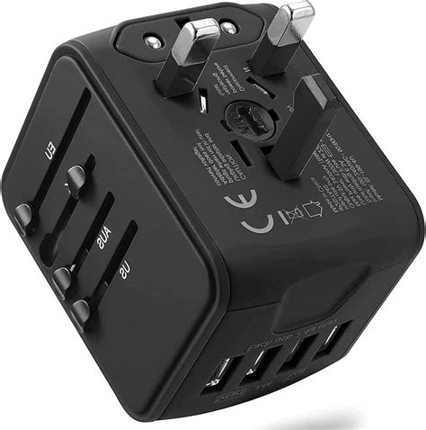 Reiseadapter Weltweit Steckdosenadapter Mit Usb Ports Ac Reise