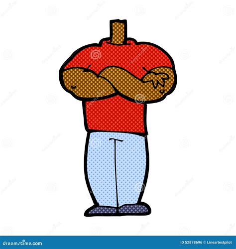 Comic Cartoon Body with Folded Arms (mix and Match Comic Cartoo Stock ...