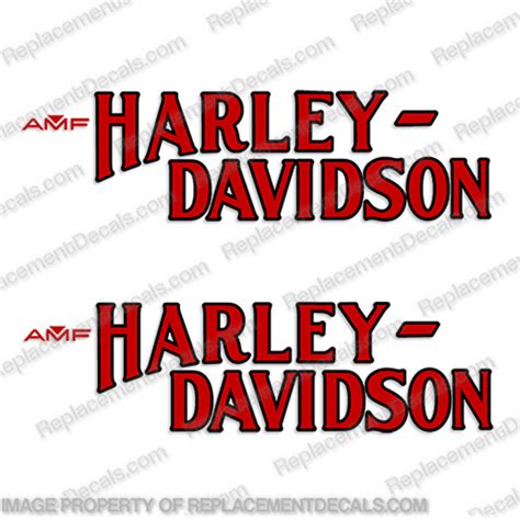 Harley Davidson Fuel Tank Motorcycle Decals Set Of 2 Fxz 1978 And