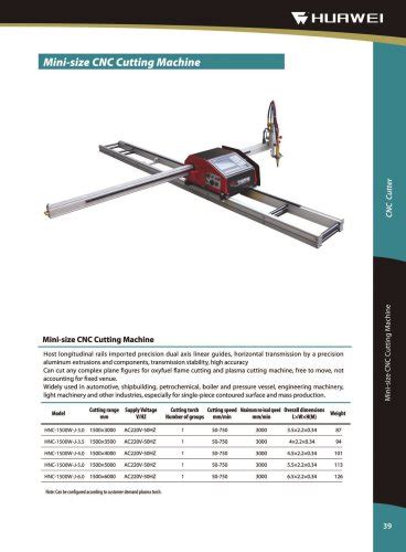 Hnc W J Huawei Compact Portable Cnc Oxy Fuel And Plasma Cutting