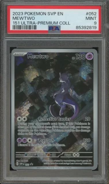 POKEMON MEWTWO 151 Ultra Premium Coll Full Art Promo SVP EN 052 PSA 9