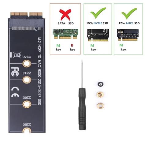 Carte Adaptateur De Conversion NVME SSD M 2 Pour MacBook Air Pro