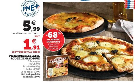 Promo Pizza Surgelée Label Rouge De Manosque chez U Express iCatalogue fr