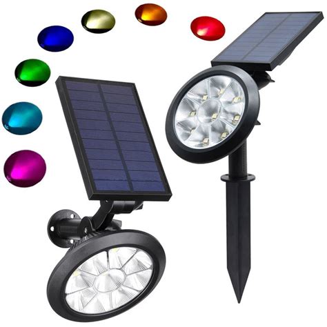 Lampa Solarna Rgb Kolorowa Ogrodowa Wiateczna Inna Marka Sklep