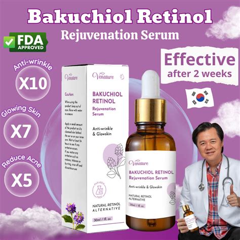 Venature Bakuchiol Retinol Rejuvenation Serum For Face Anti Aging