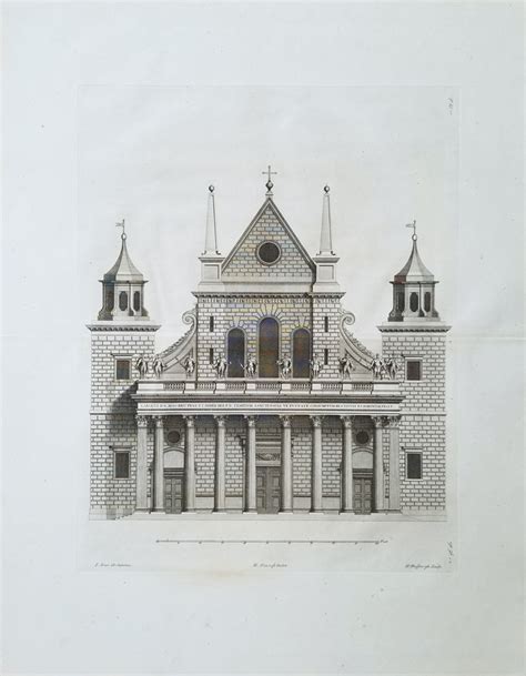 Fine Antique Architectural Print By Kent William