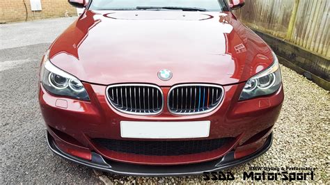 E60 E61 M5 Carbon Fibre Full Width Front Lip Splitter