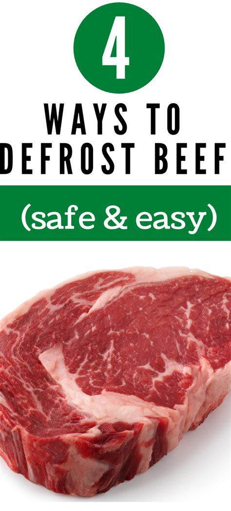 How To Thaw Beef 4 Best Ways To Defrost Meat Fast And Safe Clover