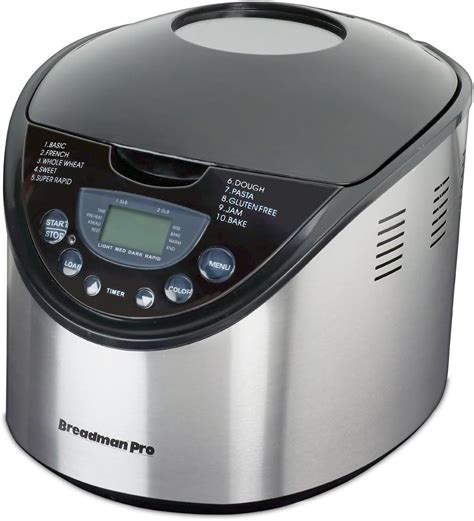 Breadman Tr875 2 Pound Breadmaker Stainless Steel Home And Kitchen