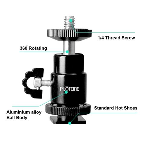 Mini Ball Head Hot Shoe Mount