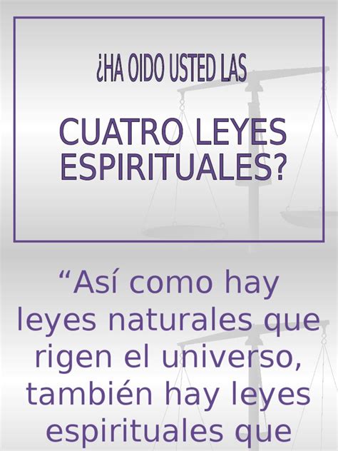 Las Cuatro Leyes Espirituales Pdf Cristo Título Pecado