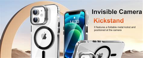 Amazon Luhouri Magnetic For Iphone Case With Built In Kickstand