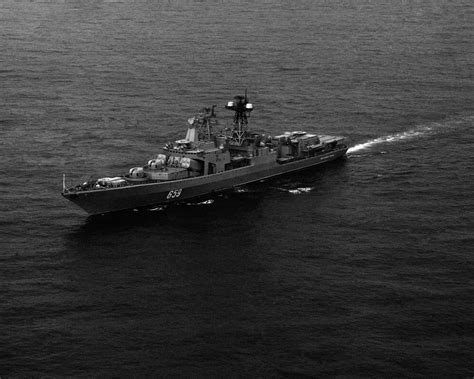 A Port Bow View Of The Soviet Udaloy Class Destroyer VITSE ADMIRAL